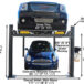 Atlas® 408-SL Premium Service/Parking 4 Post Lift 8,000 Lbs