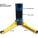 Atlas® PV12PX Adj Height Ex-Wide/Ex-Tall 2 Post Lift 12,000 Lbs