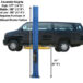 Atlas® PV12PX Adj Height Ex-Wide/Ex-Tall 2 Post Lift 12,000 Lbs