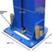 Atlas® PV15PX Adj Height Symmetric 2 Post Lift 15,000 Lbs