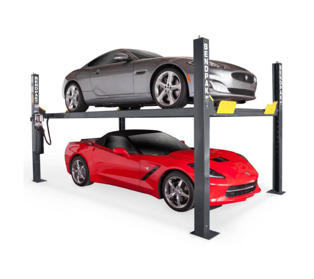 BendPak Narrow-Width, High-Rise 4-Post Car Lift, 9000-Lb. Capacity, Model# HD-9STX