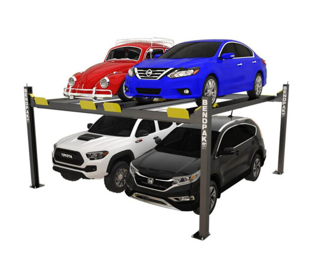 BendPak Dual-Platform Super-Wide 4-Post Car Lift, 9000-Lb. Capacity, Model# HD-9SW