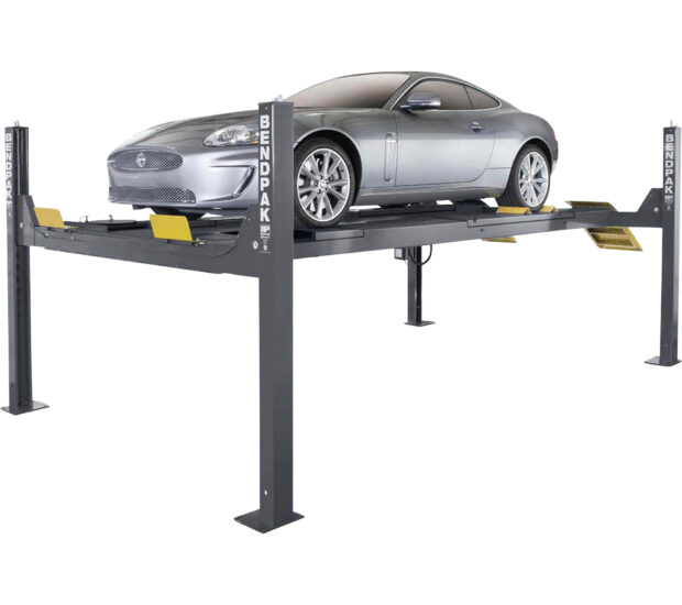Bendpak 4-Post Car Lift, Rolling Bridge Jack, Airline Kit, 14,000-Lb. Capacity, Model# HDS-14LSX + RJ7W + Airline