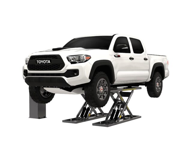 6,000 Lb. Cap. Mid-Rise Scissors Lift Open Center-FLUSH-MOUNT 208-230V, 60 Hz 1-Phase