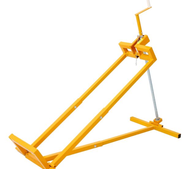 800 lbs. Capacity Yellow Easy Lawn Mower Lift for Riding Tractors, 45° Tilt Adjustable