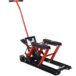 1500 lbs Capacity Portable Hydraulic Motorcycle Lift Jack in Red with Tie Down