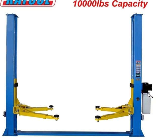 Katool 2-Post Vehicle Lift, 10,000-Lb. Capacity, 4 HP, Model# AK-H105