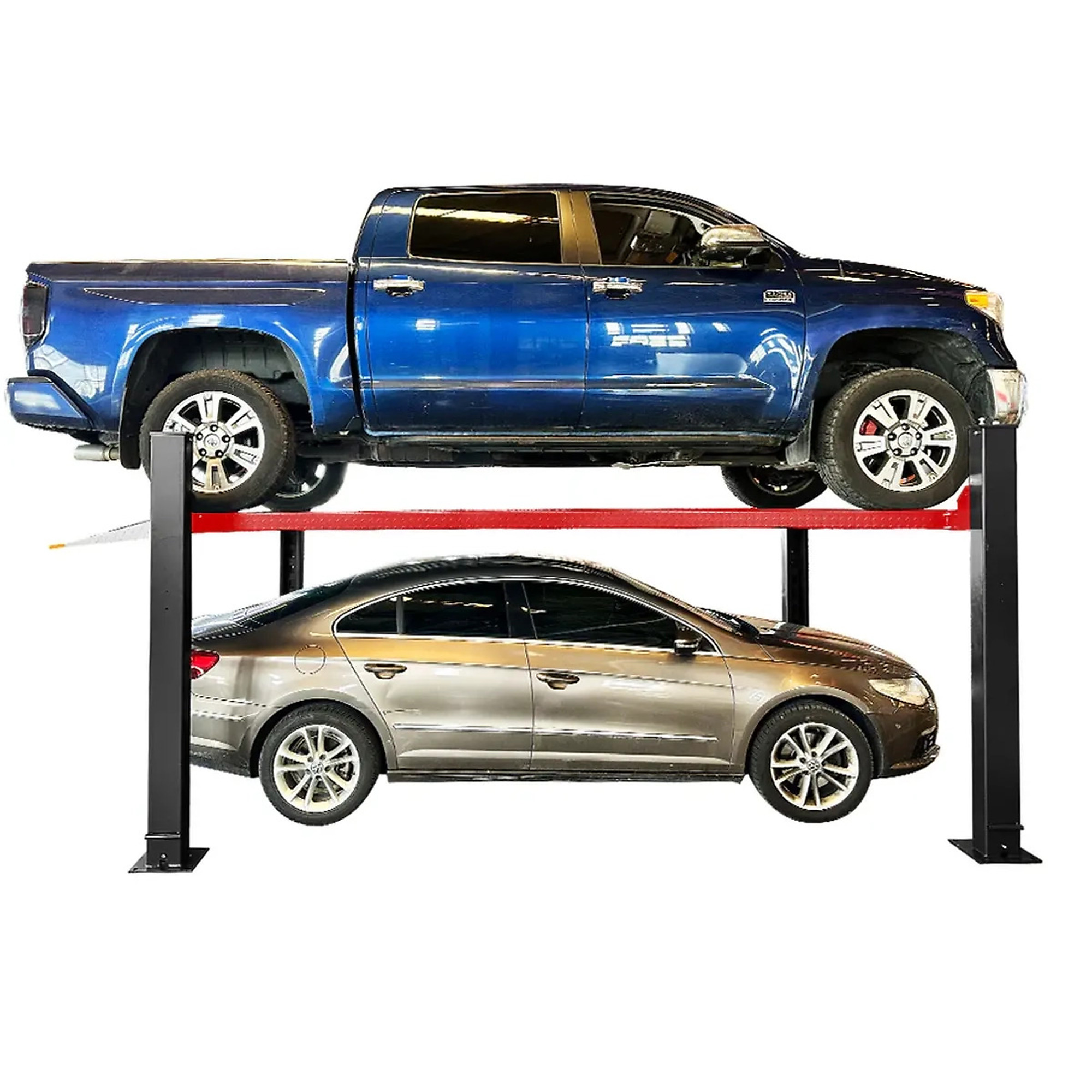 Katool Four-Post Parking Lift with Casters — 9500-Lb. Capacity, Heavy-Duty, Model# KT-4H950