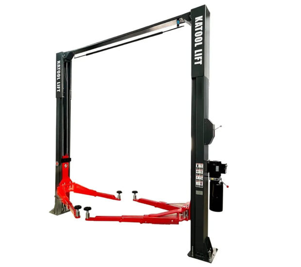 Katool Clear-Floor Two-Post Lift — 14000 Lb. Capacity, Overhead Beam, Model# KT-M140XD Katool Clear-Floor Two-Post Lift — 14000 Lb. Capacity, Overhead Beam, Model# KT-M140XD