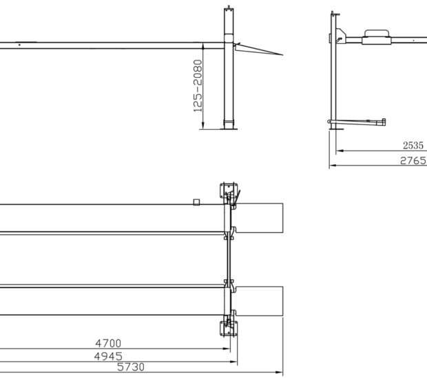 Nationwide NW-4-8KNPlus 8,000lb Ex-Tall 4 Post Car Storage & Service Parking Lift Nationwide NW-4-8KNPlus 8,000lb Ex-Tall 4 Post Car Storage & Service Parking Lift