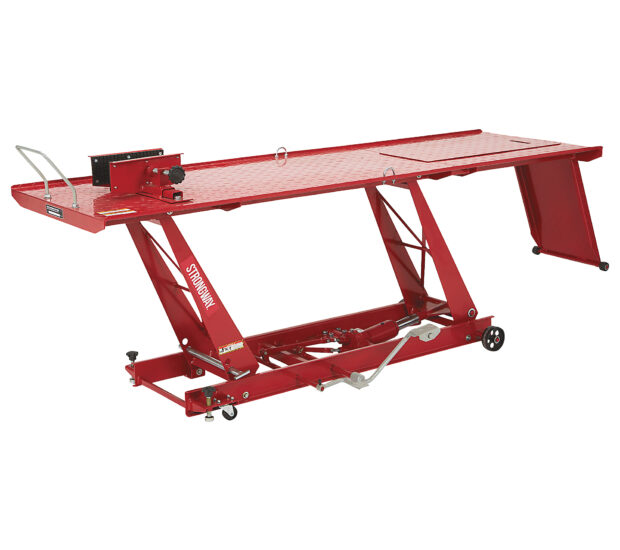 Strongway Steel Hydraulic Motorcycle Lift, 1100-Lb. Capacity, Model# ZD04101D-500 Strongway Steel Hydraulic Motorcycle Lift, 1100-Lb. Capacity, Model# ZD04101D-500