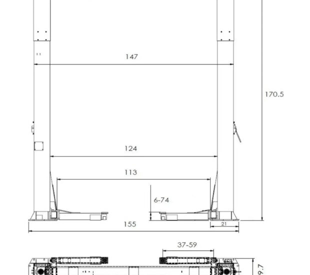 Triumph NTO-20S 20,000 lb. 2 Post Lift Triumph NTO-20S 20,000 lb. 2 Post Lift