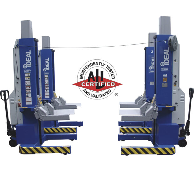 iDEAL Mobile Column Lifts, Set of 4, 72,000-Lb. Capacity, 24 Volt, Model# MSC-18K-X-472