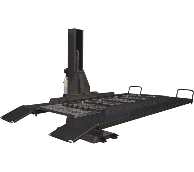 Tuxedo Single Post Storage Lift with Electric Hydraulic Motor, 6000-Lb. Capacity, Model# SP-6K-SS Tuxedo Single Post Storage Lift with Electric Hydraulic Motor, 6000-Lb. Capacity, Model# SP-6K-SS