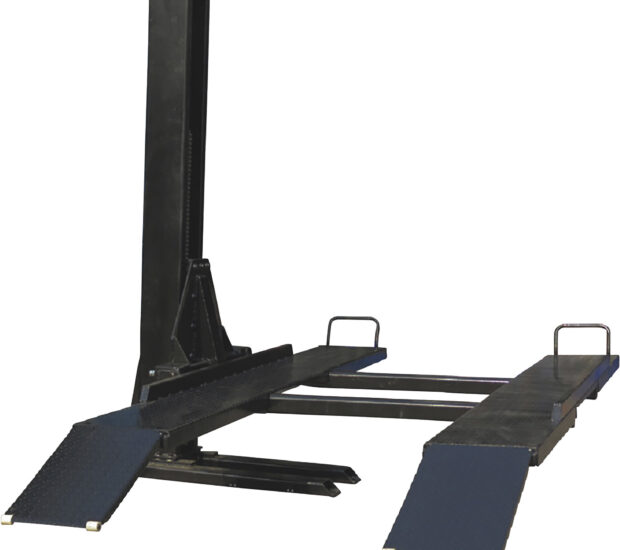 Tuxedo Single Post Storage Lift with Electric Hydraulic Motor, 6000-Lb. Capacity, Model# SP-6K-SS Tuxedo Single Post Storage Lift with Electric Hydraulic Motor, 6000-Lb. Capacity, Model# SP-6K-SS