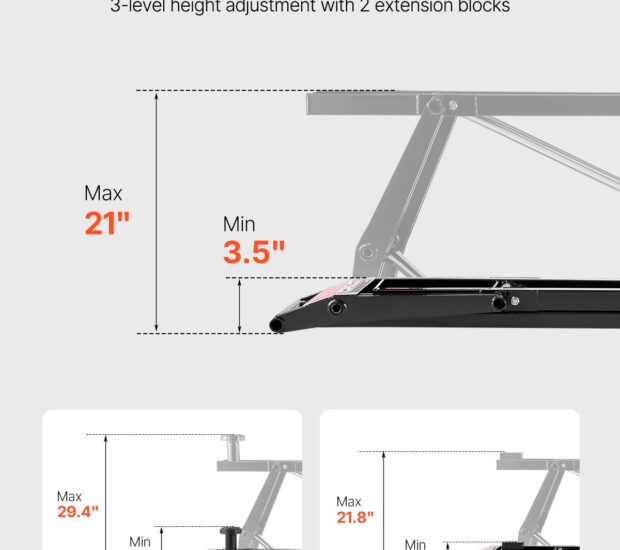VEVOR Car Lift, 7000 lbs Capacity 3-Level Adjustable VEVOR Car Lift, 7000 lbs Capacity 3-Level Adjustable